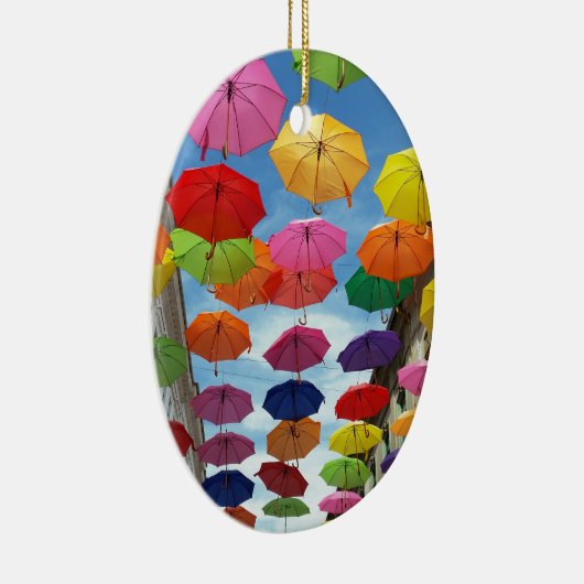 Dach der Regenschirme Keramikornament (Rechts)