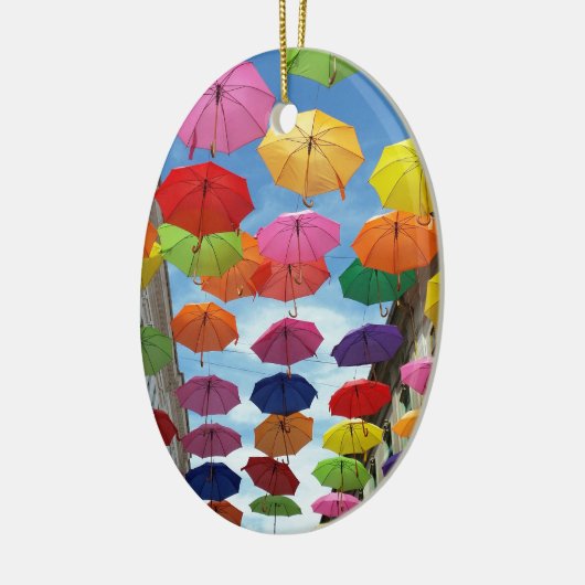 Dach der Regenschirme Keramikornament (Links)