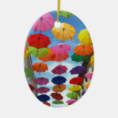 Dach der Regenschirme Keramikornament (Vorne)