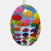 Dach der Regenschirme Keramikornament (Hinten)