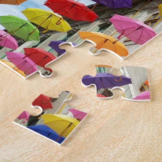 Dach der Regenschirme Puzzle (Seite)