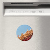 Dach des buddhistischen Tempels in Thailand Magnet (In Situ (Geschirrspüler))