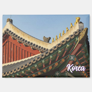 Dach des Palastes Seoul Südkorea Magnet