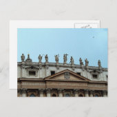 Dach des Petersdom in Rom, Italien Postkarte (Vorne/Hinten)