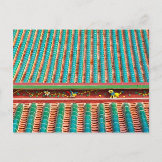 Dach Detail des Südputuo-Tempels Postkarte (Vorderseite)
