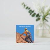 Dach-Dienstleistungen Kommerziell Wohnraum Quadratische Visitenkarte (Stehend Vorderseite)