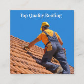 Dach-Dienstleistungen Kommerziell Wohnraum Quadratische Visitenkarte (Vorderseite)