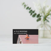 Dach-Dienstleistungen Zwei-seitige Visitenkarten Visitenkarte (Stehend Vorderseite)