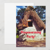 Dach-Hütte Einladung (Vorne/Hinten)