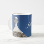 Dach in Alberobello in Italien Kaffeetasse (Vorderseite Links)