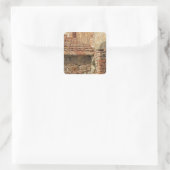 Dach in Voltara Quadratischer Aufkleber (Tasche)
