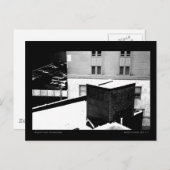 Dach Parkplatz Städtische Winterlandschaft Postkarte (Vorne/Hinten)