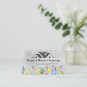 Dach | Reinigungsmaterial Illustrationen Visitenkarte (Stehend Vorderseite)