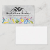 Dach | Reinigungsmaterial Illustrationen Visitenkarte (Vorne/Hinten)