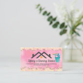 Dach | Reinigungsmittel | Stilvoll Visitenkarte (Stehend Vorderseite)