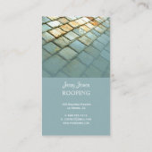 Dach, Schieferdach, Foto Visitenkarte (Rückseite)