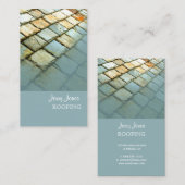 Dach, Schieferdach, Foto Visitenkarte (Vorne/Hinten)