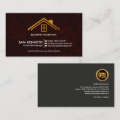 Dach-Spitze des roter Schmutz-vorzüglichen Visitenkarte (Vorne/Hinten)