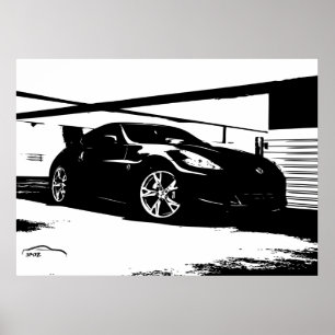 Dach-Spitze Nissans 370Z Poster