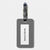 Dach-Taube Maßgeschneiderte Gepäckmarke Gepäckanhänger (Rückseite vertikal)