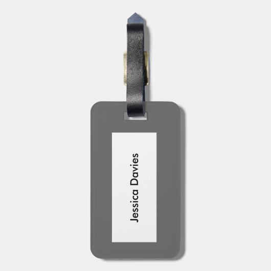 Dach-Taube Maßgeschneiderte Gepäckmarke Gepäckanhänger (Rückseite vertikal)