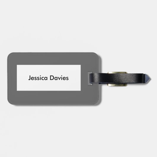 Dach-Taube Maßgeschneiderte Gepäckmarke Gepäckanhänger (Rückseite horizontal)