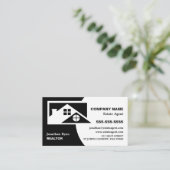 Dach-Tops, Realtor, Anwesen Agent Business Card Visitenkarte (Stehend Vorderseite)