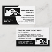 Dach-Tops, Realtor, Anwesen Agent Business Card Visitenkarte (Vorne/Hinten)