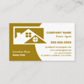 Dach-Tops, Realtor, Anwesen Agent Business Card Visitenkarte (Vorderseite)