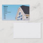 Dach und Außenseite eines modernen Gebäude Visitenkarte (Vorne/Hinten)