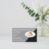 Dach und Bau Moderne Visitenkarten Visitenkarte (Stehend Vorderseite)