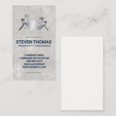 Dach und Bäume | Real Anwesen Visitenkarte (Vorne/Hinten)