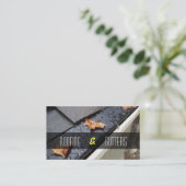 Dach- und GutscheinVisitenkarte Visitenkarte (Stehend Vorderseite)