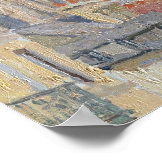 Dach Vintage Stadtbilder Poster (Ecke)