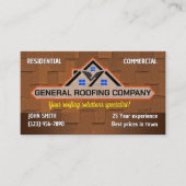 Dach-Visitenkarten Visitenkarte (Vorderseite)