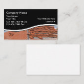 Dach-Visitenkarten Visitenkarte (Vorne/Hinten)