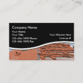 Dach-Visitenkarten Visitenkarte (Vorderseite)