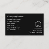 Dach-Visitenkarten Visitenkarte (Rückseite)