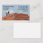 Dach-Visitenkarten Visitenkarte (Vorne/Hinten)