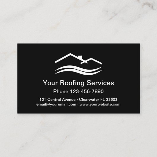 Dach-Zuhause Services Visitenkarte (Vorderseite)
