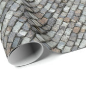 Dachabdeckung mit Schiefer-Teller Geschenkpapier (Rolleneckpunkt)