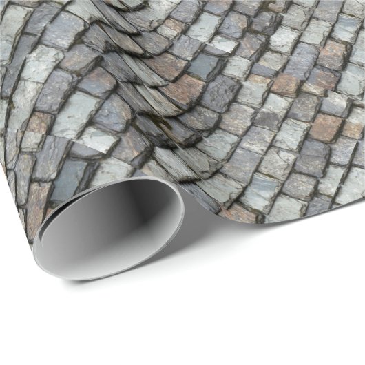 Dachabdeckung mit Schiefer-Teller Geschenkpapier (Rolleneckpunkt)