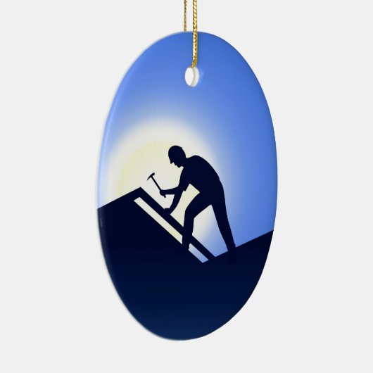 Dacharbeiter Keramikornament (Rechts)