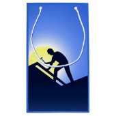 Dacharbeiter Kleine Geschenktüte (Rückseite)