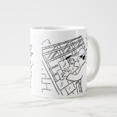 Dacharbeiter, Roofer oder Slater Jumbo-Tasse (Vorderseite Rechts)