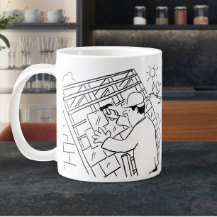 Dacharbeiter, Roofer oder Slater Jumbo-Tasse