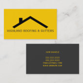 Dachausstattungskarte Visitenkarte (Vorne/Hinten)