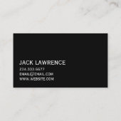 Dachausstattungskarte Visitenkarte (Rückseite)