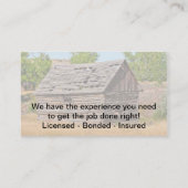 Dachbetriebskarte Visitenkarte (Rückseite)