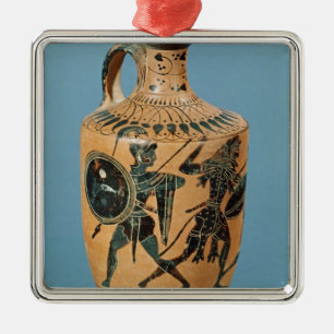 Dachboden-Art Lekythos Silbernes Ornament